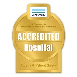The Accredited Hospital badge from Det Norske Veritas.